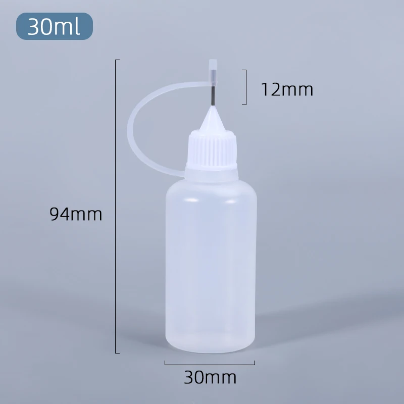 

Thicken 10ML 30ML Translucent Needle Tip Bottle High Quality Glue Bottle Paper Art Quilling Tool 50PCS/lot