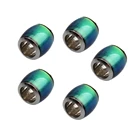 5 шт. Меняющие цвет бусины настроения термочувствительные баррель разделитель шармы для ожерелья браслета 7x7 мм