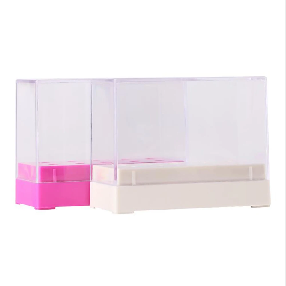 1 шт. набор сверл для ногтей коробка хранения 10 слотов Стенд маникюра Инструменты