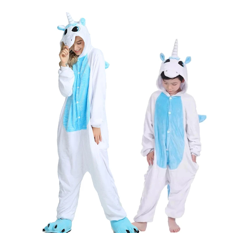 Костюм животных, комбинезон для взрослых, Пижама для женщин и мужчин, вечерние комбинезоны, унисекс, мультяшный цельный, Покемон, единорог, панда, Забавный костюм