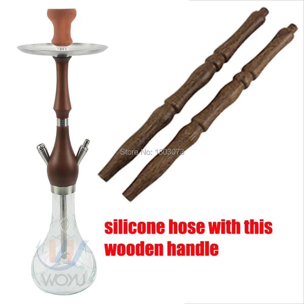 change this handle 1 Тимберс sheesha люкс деревянный вассерпфайф кальян водопровод глиняная чаша дерево наргиле Чича современные кальяны для курения - Color: change this handle 1