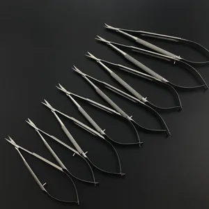 Офтальмологические микроскопические ножницы из нержавеющей стали ножницы для роговицы для стоматологических инструментов, ножницы для двойного века