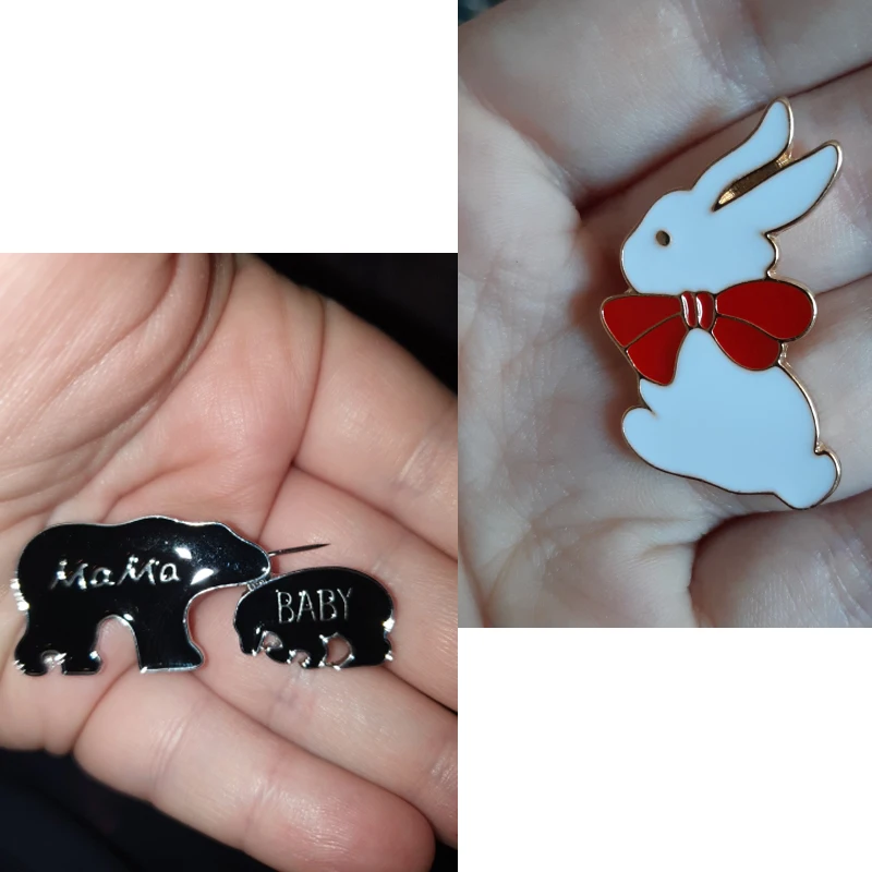 Animal Lapel Pins Brooches Rabbit Carrot Chili Enamel For Women Kids Jackets Hat Metal Badge Jewelry Fashion Gift Wholesale | Украшения и