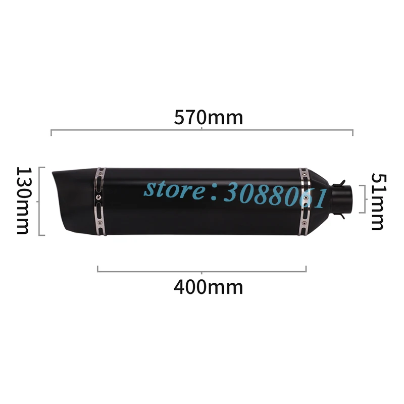 Универсальные модифицированные выхлопные газовые газоны для мотоциклов 2
