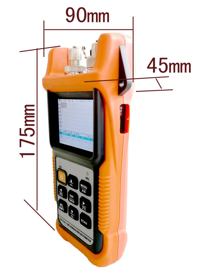 CY190Pro Optical Fiber Ranger MINI OTDR Time Reflectometer with OPM and VFL | Мобильные телефоны и аксессуары