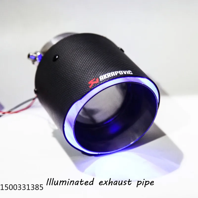Выхлопная труба из углеродного волокна выхлопная светодиодная нержавеющей