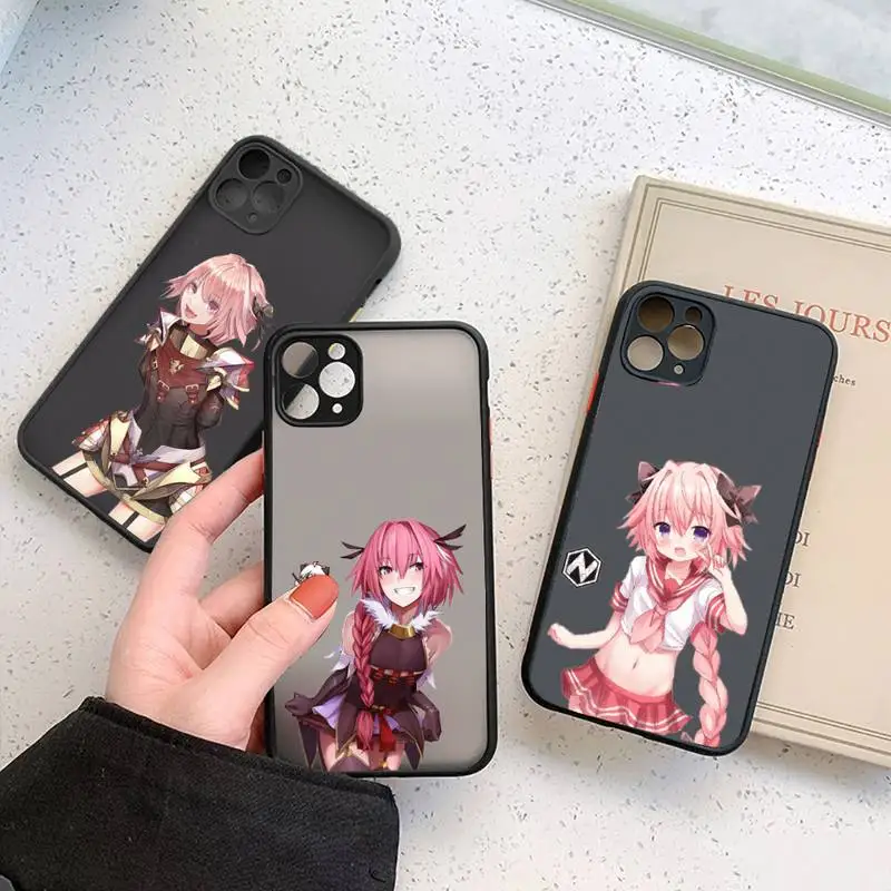 

Astolfo anime cute sexy girl Phone Case For iphone 12 11 7 8 plus mini x xs xr pro max matte transparent cover