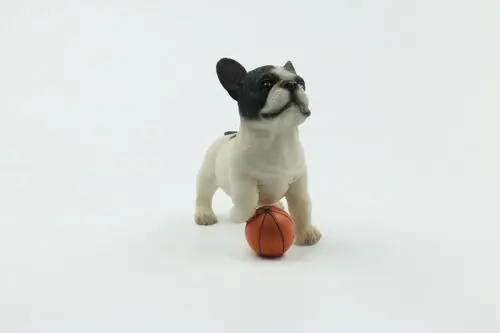 JJM Французский бульдог игровой мяч собака фигурка животного игрушка коллектор
