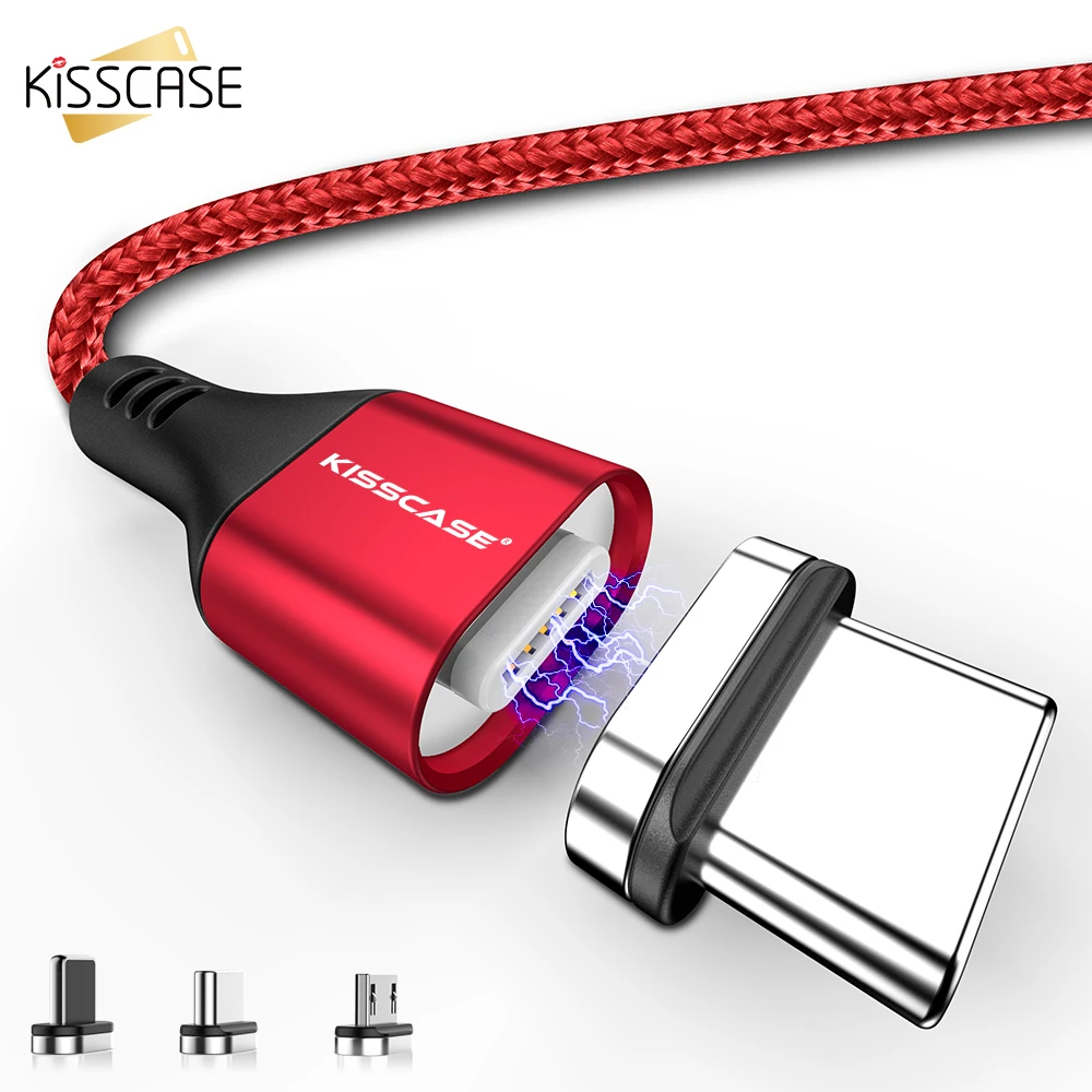 Магнитный кабель Micro USB для iPhone Samsung Android с поддержкой быстрой зарядки Type-C