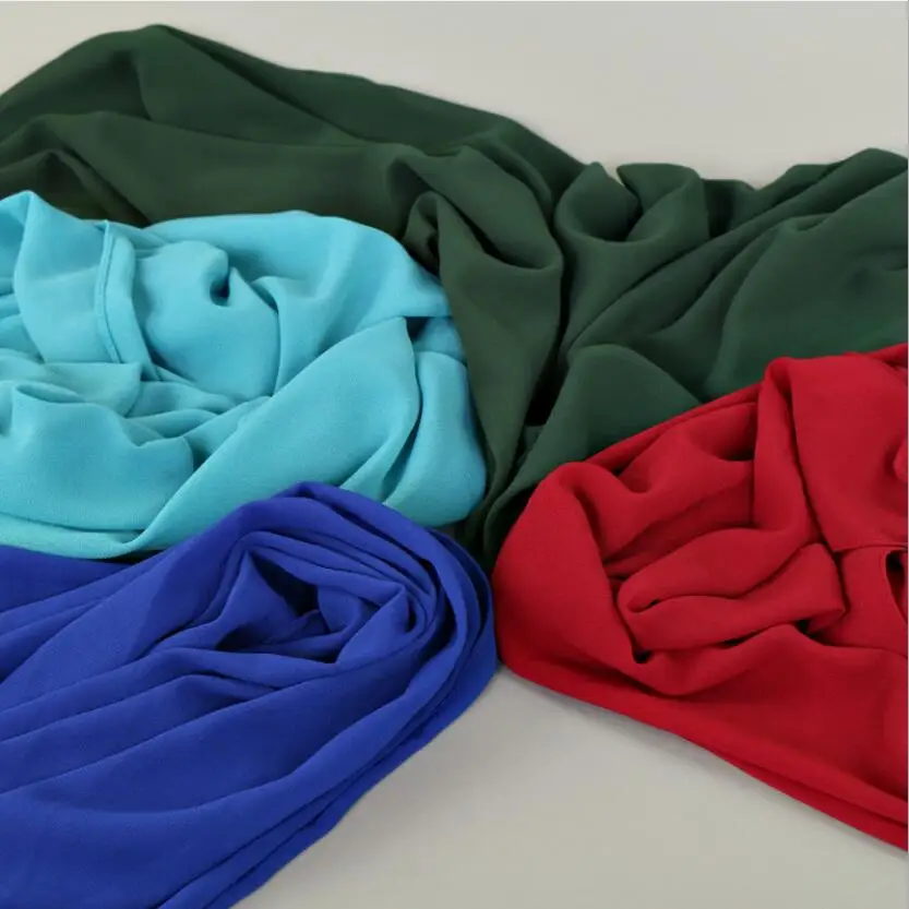 Плиссированные шифоновые хиджаб шарфы шляпа тюрбан женский сшитый