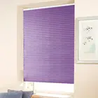 Самоклеящиеся Плиссированные Шторы, для ванной, дома, кухни, балкона, из нетканого материала, полузатемняющие шторы для окон фиолетового цвета