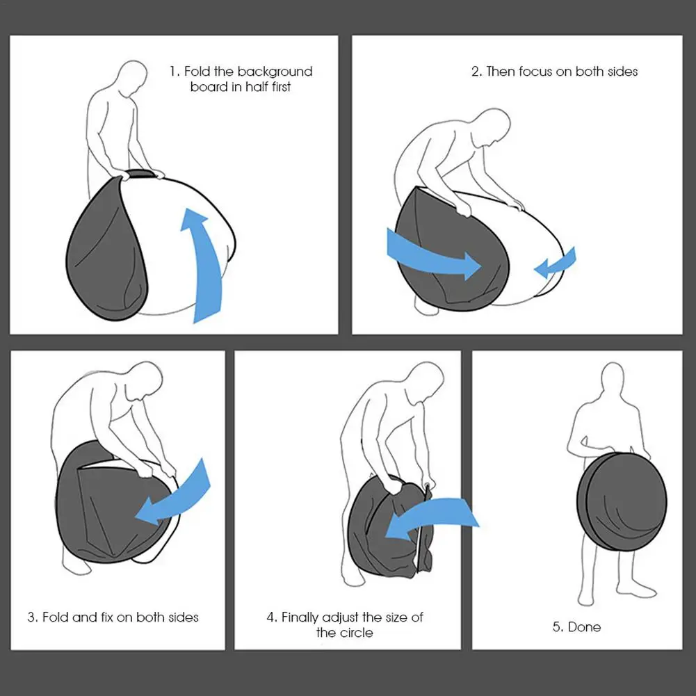 Складной тканевый фон для студийной фотосъемки с зеленым экраном x дюйма |