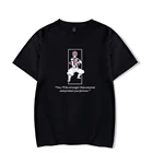 Akaza футболка с изображением верхней Луны тройного демонического рассеянника No Yaiba Kamado Аниме Манга хлопковая футболка с коротким рукавом Классические летние футболки