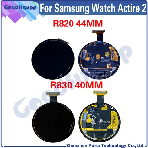 ЖК-дисплей в сборе для Samsung Watch Active 2 R820 44 мм/R830 40 мм, сенсорный экран для Samsung Active2