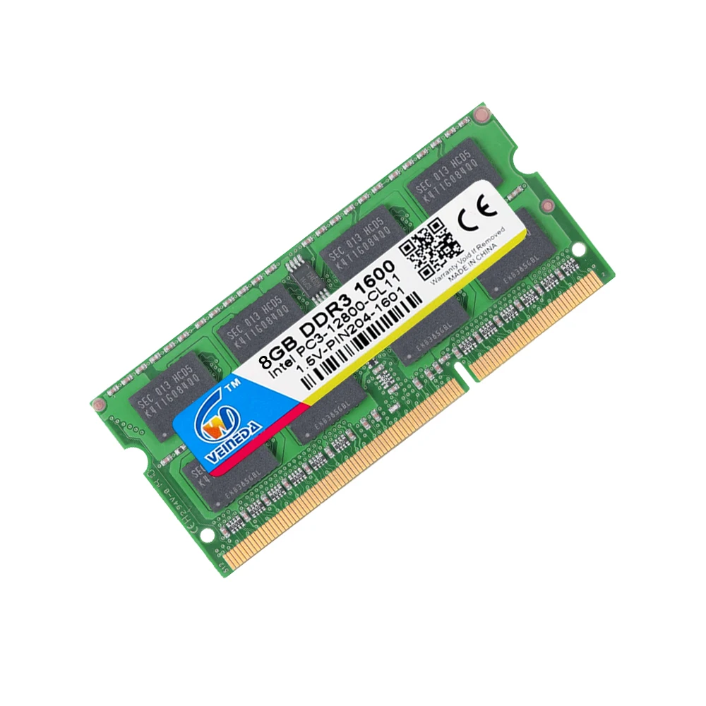 Память для ноутбука VEINEDA DDR3 8 ГБ 4 Гб 1333 МГц 1600 1 5 В ОЗУ 204Pin sodimm|Оперативная память| |