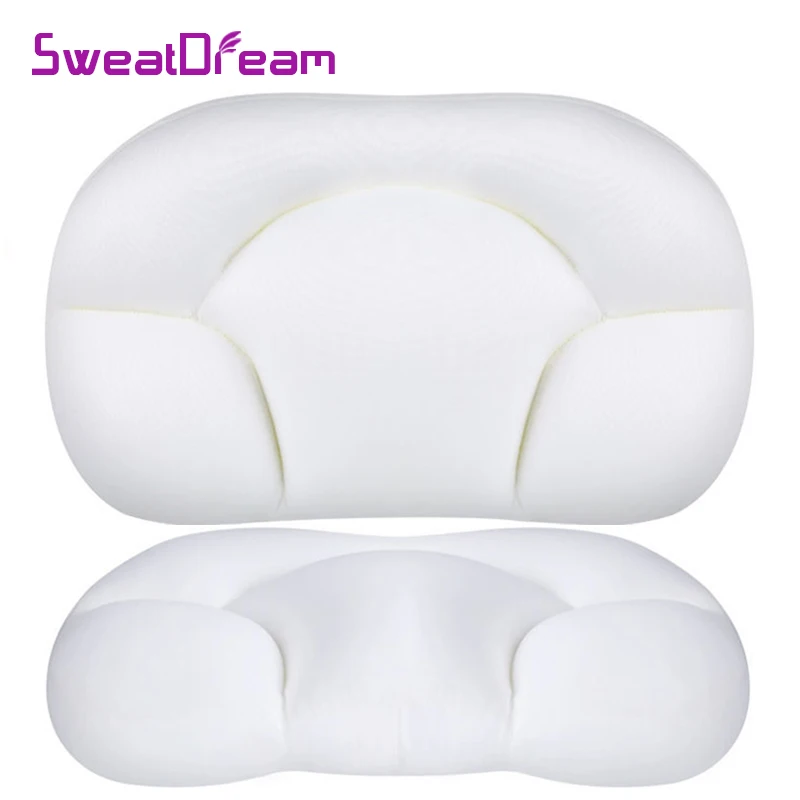 

3D Cloud Pillow with Pillow Case 3D Neck Support Pillows Creative Deep Sleep Neck Pillow Decompression Air Pillow Egg Pillow