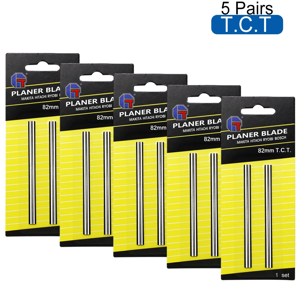 5 пар 82 мм TCT твердосплавное лезвие для строгального станка Реверсивный нож