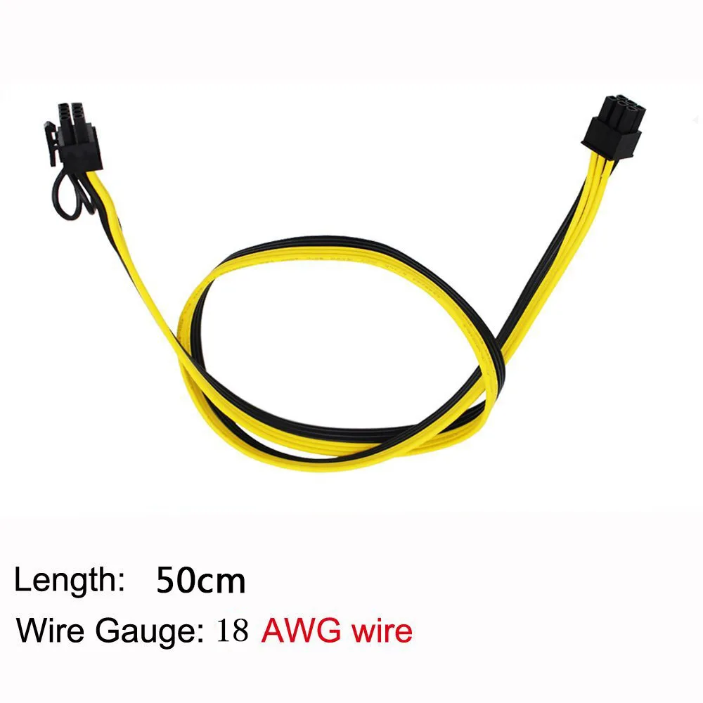Блок питания PSU/GPU плата блока 12 В устройства Ethereum ETH ZEC Майнинг блок шт. 18AWG PCI E