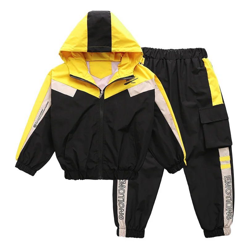Boys Sportswear Spring Autumn Casual Toddler Teens Clothes Long Sleeve Coat Pant Children Clothing Set Kids Tracksuits |