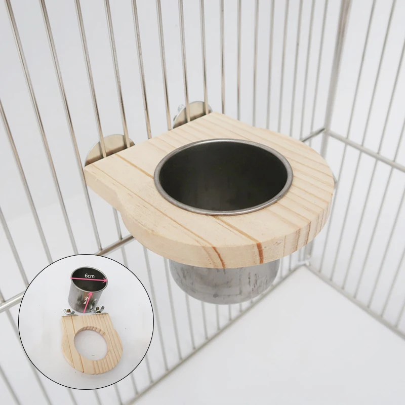 Чашки для кормления птиц контейнер с зажимом аксессуары клетка попугаев