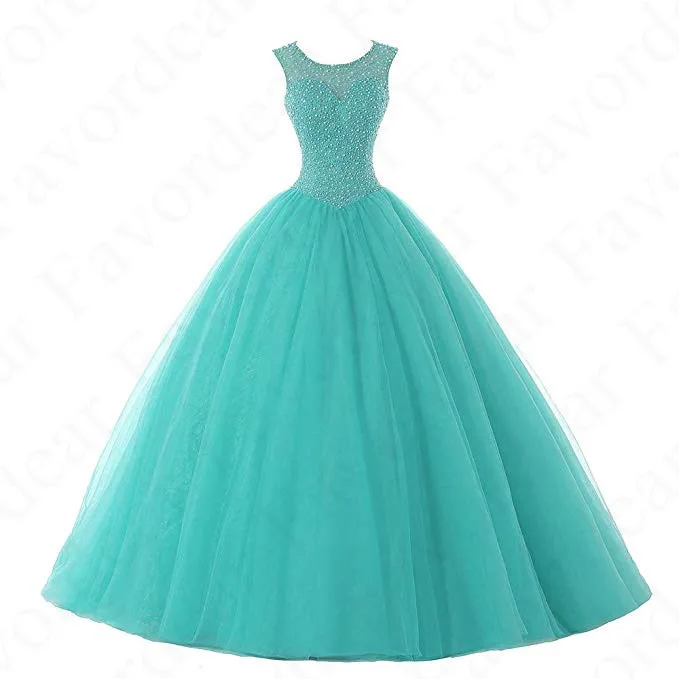 Favordear Vestido De 15 Anos бордовый Изумрудный зеленый красный золотой бисер Пышное Платье бальные платья сладкий 16 нарядное платье с открытой спиной Платья - Цвет: BLF-88-peacock