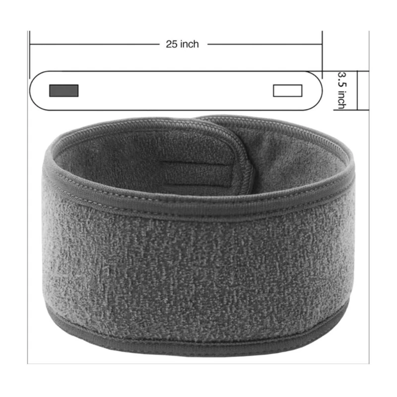 

L5YC 3Pcs Facial Spa Headband Kit Makeup Shower Bath Wrap Sport Headband Terry Cloth Adjustable Stretch Towel with Magic Tape