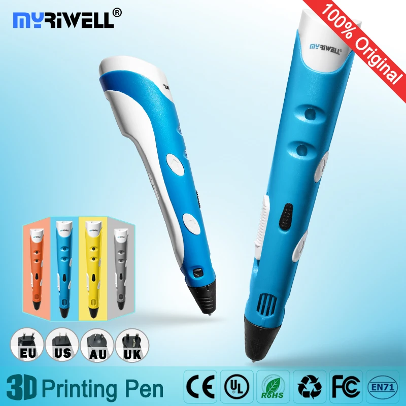 myriwell 3d pen pens 1.75mm ABS/PLA Filament Smart 2017 printed Child birthday present model Free to send | Компьютеры и офис