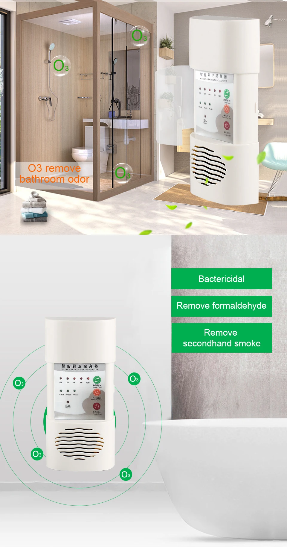 Sterhen Home Air Purifier Deodorizer Ozone Sterilizer Freshener Eliminate Odor And Formaldehyde