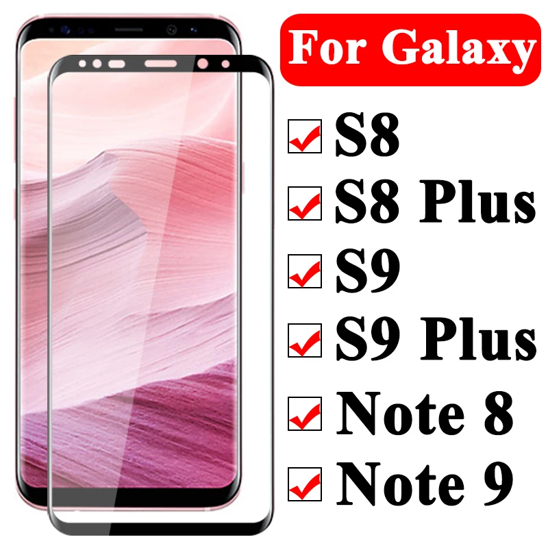 3D Защита экрана для Samsung Galaxy S8 S9 Plus Note 9 8 Galaxi закаленное стекло S8plus Note9 S защитное Note8