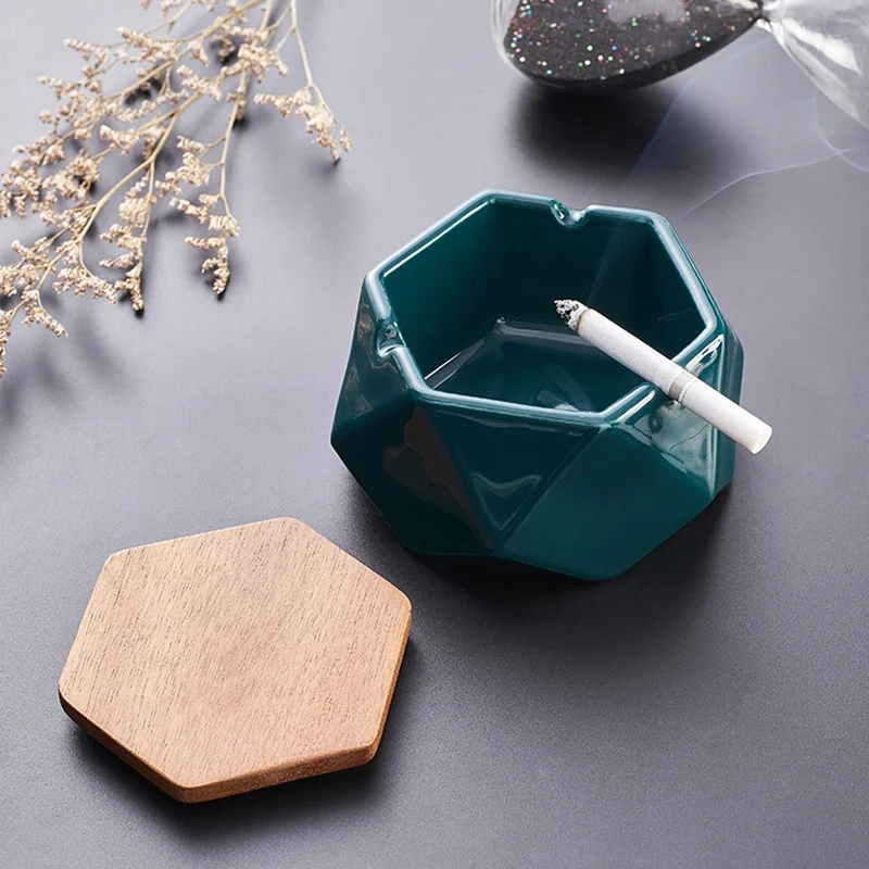 

Simple Ceramic White Ashtray Home Living Room Office Ashtray