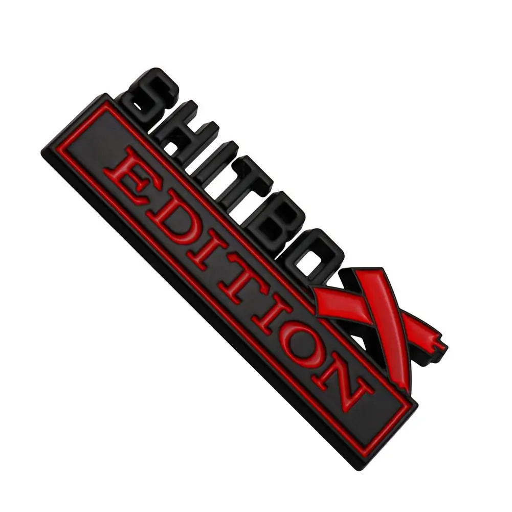 

Автомобильная наклейка, наклейка на заднюю дверь автомобиля, наклейка в стиле шишбокс, 3D значок, наклейка, наклейка, замена для украшения ав...