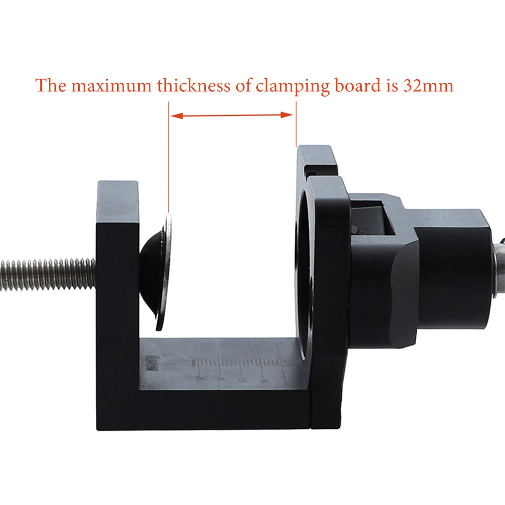 

35mm Hinge Jig DIY Portable Drilling Guide Woodworking Aluminum Alloy With Clamp Locator Hole Punch Manual Home Practical