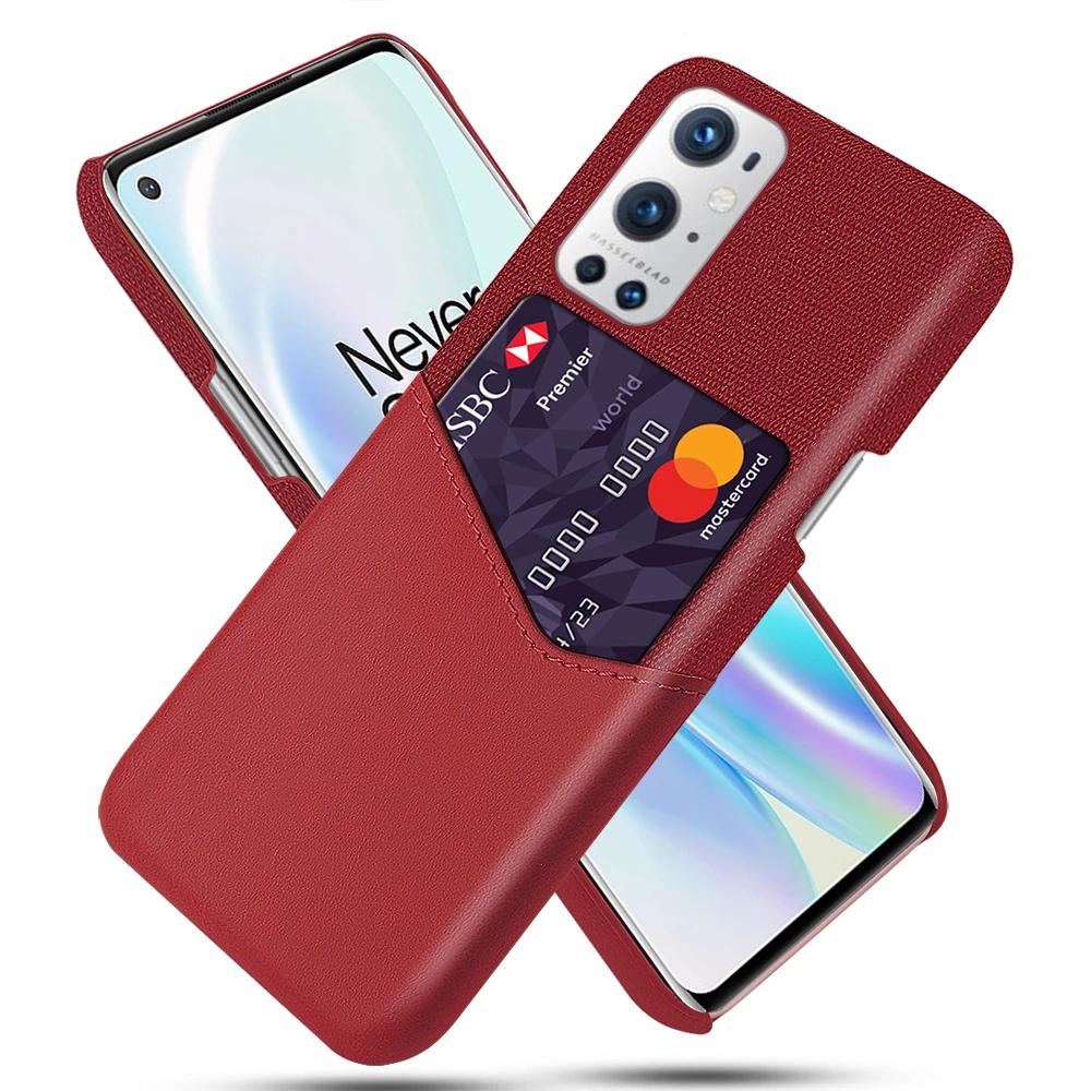 Конструкции коврика держатель для карт чехол OnePlus X 9 Pro Coque текстура ткани против