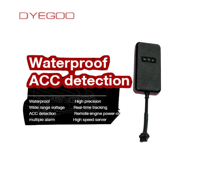 Dyegoo автомобиль gps отслеживающее устройство gsm gps GPRS автомобиль, мотоцикл Водонепроницаемый gps трекер GT003