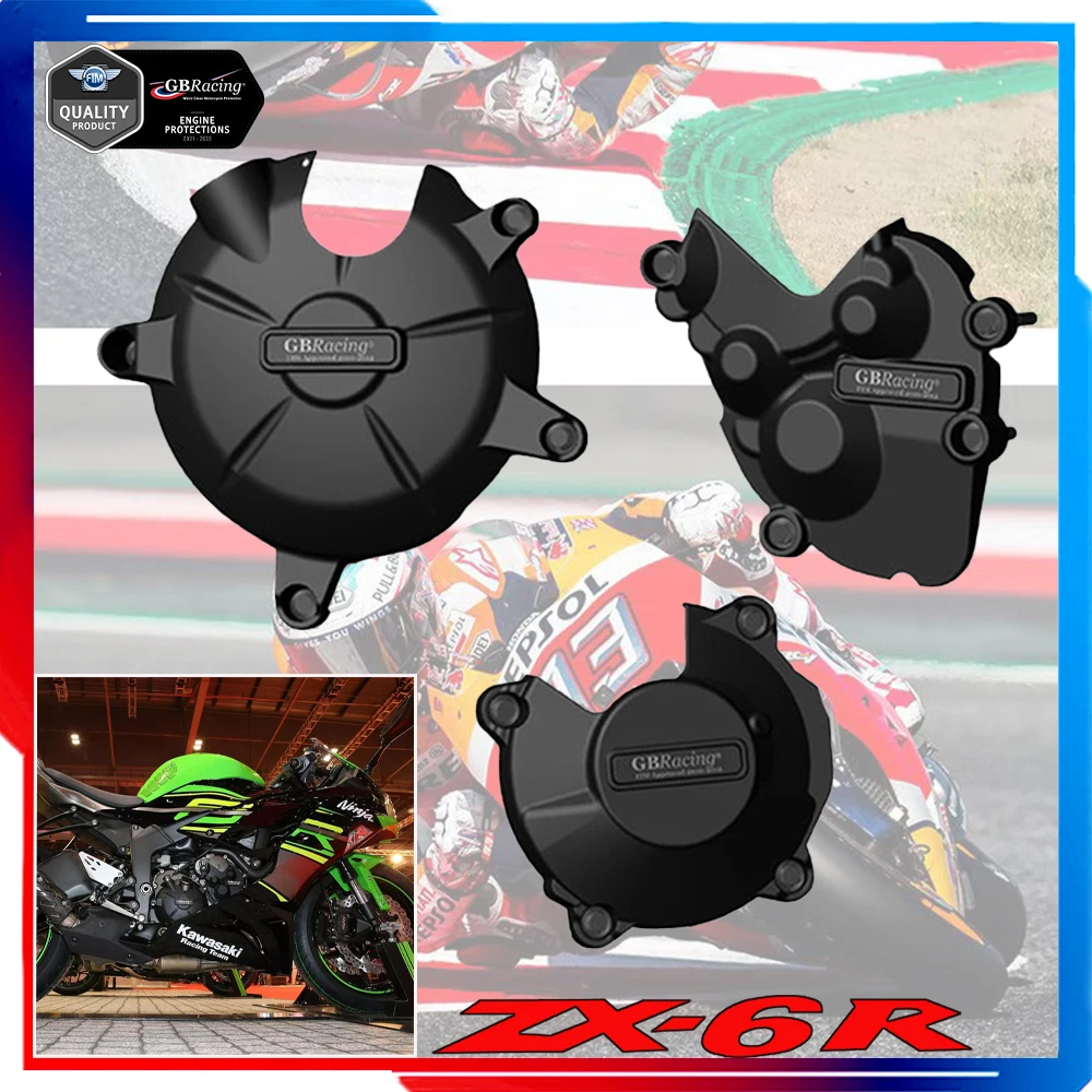 

Motorcycles Engine Cover Protection Pulse Covers Case For GB Racing For KAWASAKI ZX-6R 636 2007-2020 Motorcycle Accessories
