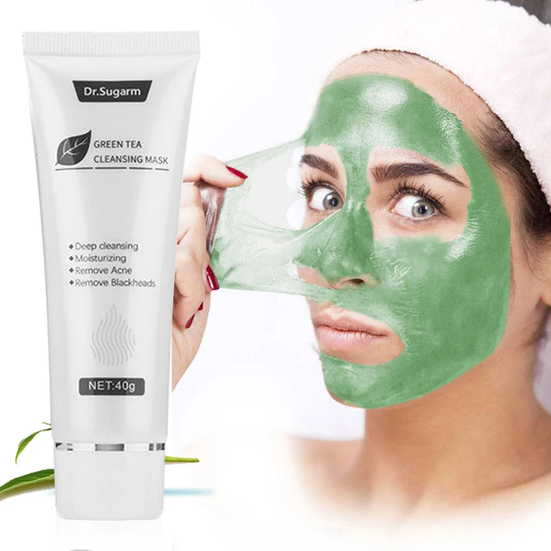 40 г Зелёный чай для удаления черных точек маска удалите угри на носу глубокого