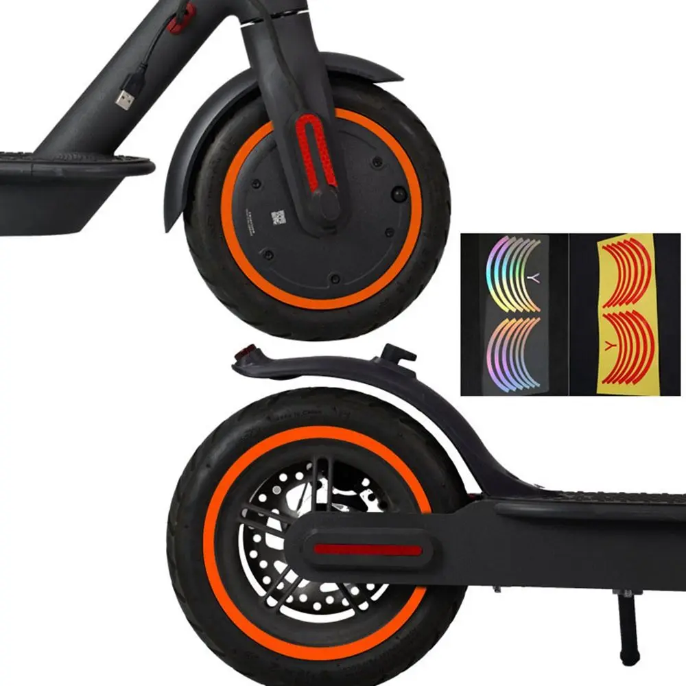 

Новые Внешние детали для скутера Mijia, Светоотражающая наклейка Xiaomi M365 Pro, защитные ступицы колеса