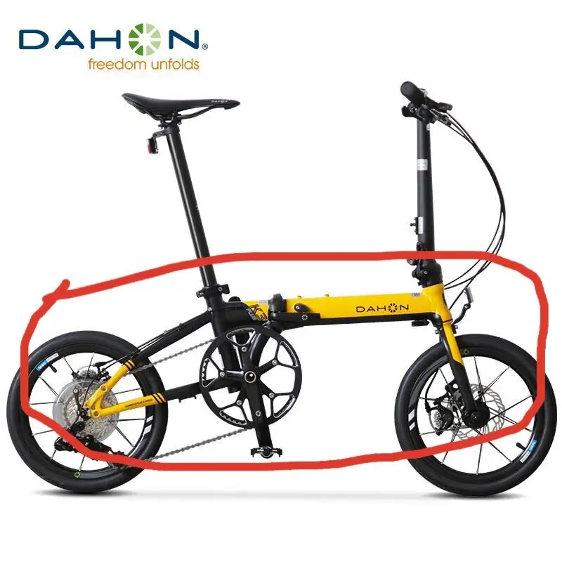 Dahon K3 плюс kaa693 складная рама велосипеда 16 дюймов дисковый тормоз внутренней