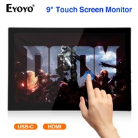 eyoyo em09t 8 9 portable touch screen gaming monitor 1920x1200 ips usb c ps4 xbox display for laptop phone switch raspberry pi