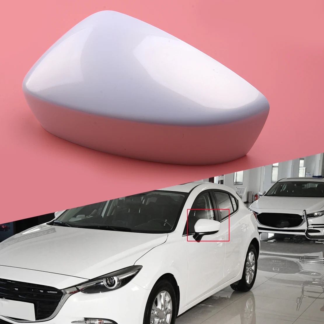 

Левая крышка из АБС-пластика с белым боковым зеркалом подходит для Mazda 3 Sport 2017 2018 2019