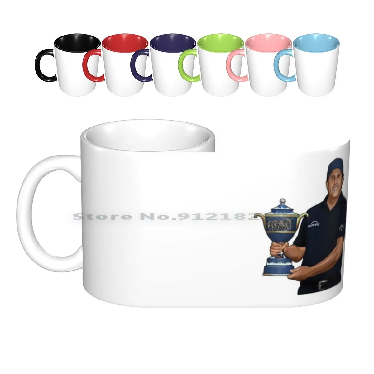 

Кружка с Филом микельсоном саразином, керамические кружки, кофейные чашки, кружка для молока, чая, кружка Фил Микельсон, гольф, аугста, золот...