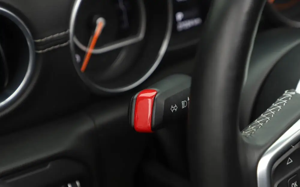 

for Jeep Wrangler JL 2018 2019 Gladiator JT 2020 Wiper Lever Turn Signal Control Decoration Cover Trim Sticker Car Accessories