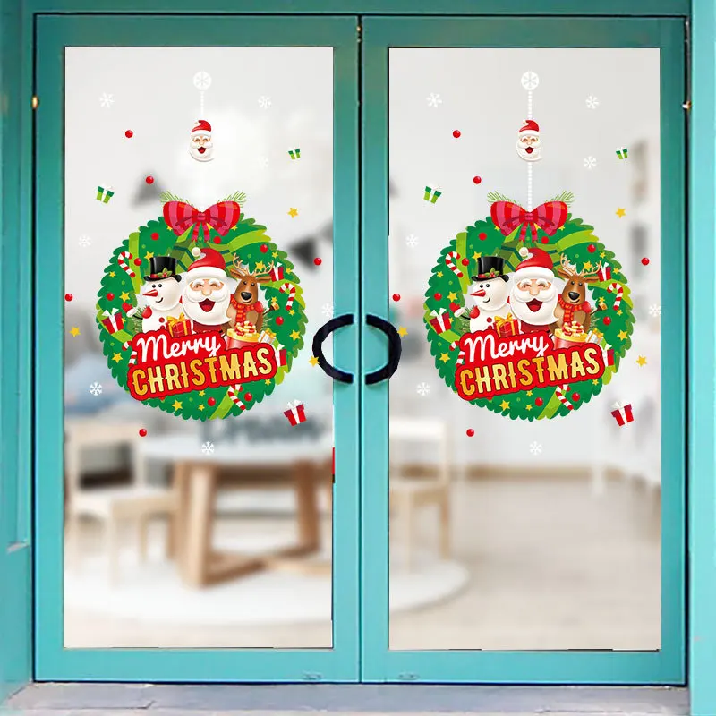 DIY наклейка на стену рождество рождественский шар из цветов для спальни гостиной