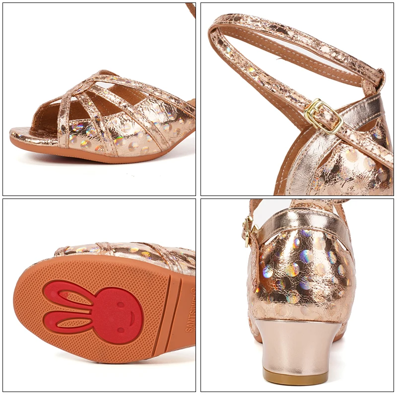 Танцевальные туфли для девочек мягкая резиновая подошва латинских танцев танго