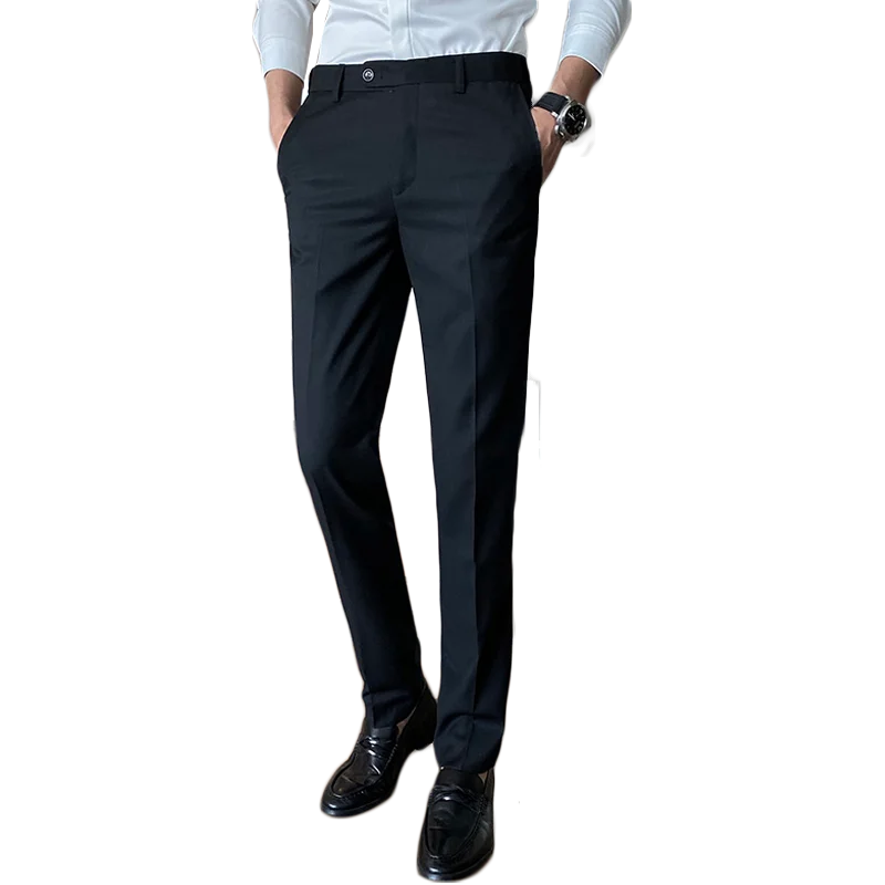 Мужские повседневные брюки в Корейском стиле прямые деловом осень 2019 | Мужская