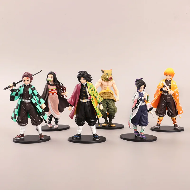 

16CM Anime Demon Slayer Kamado Tanjirou Nezuko Kimetsu no Yaiba figure Action Figure Agatsuma Zenitsu Warrior PVC Model Toys