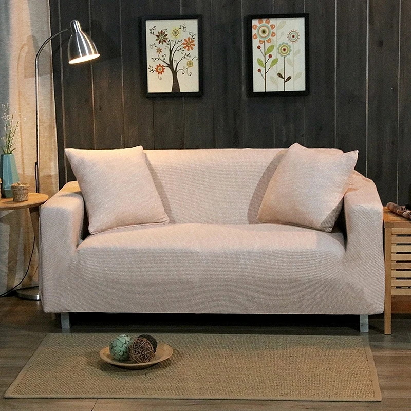 Однотонная вязанная Цвет стрейч диван крышка чехлов прокладки пены прилегающий