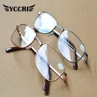 Очки для чтения мужские и женские, элегантные Легкие прозрачные очки для чтения в оправе из чистого сплава с линзами из смолы