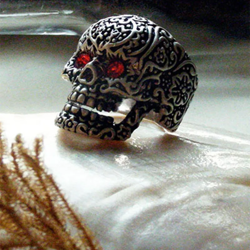 

Skull Ring Hip Hop Gold Color Jewelry