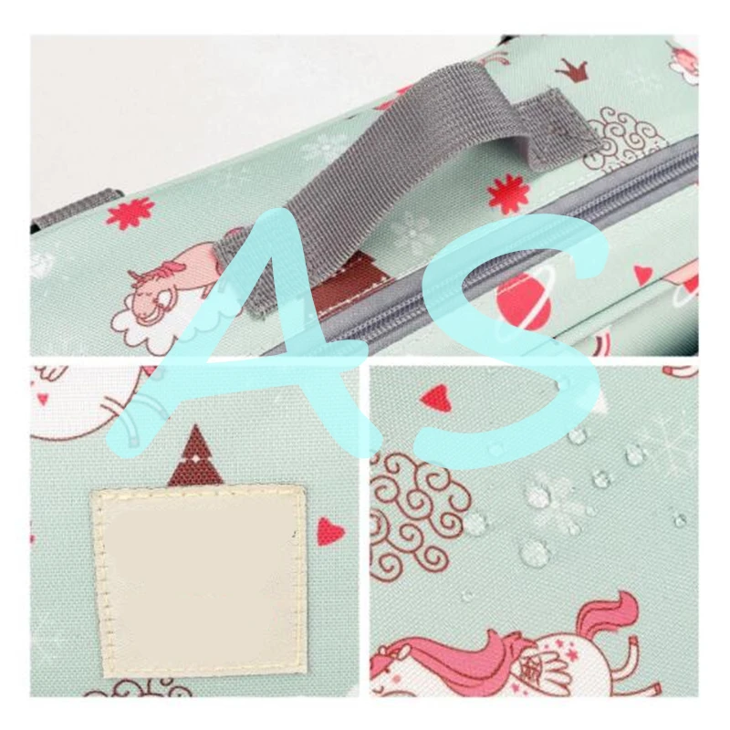 

Diaper Storage Packaging Diapers Bag Portable Baby Outing Mummy Bag With Unicorn Pattern